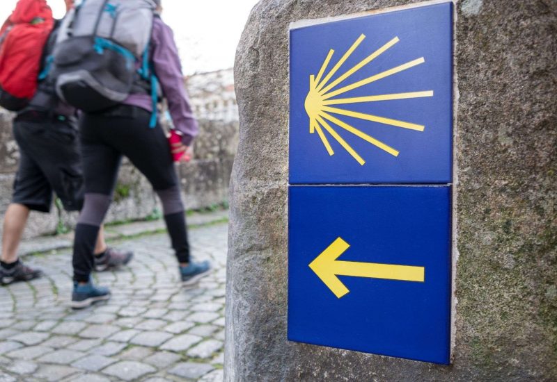 pilgrims on the Camino de Santiago pilgrimage route Joe Walsh Tours Pilgrimages travel